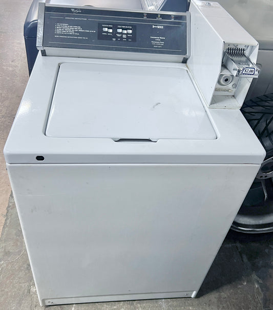 Whirlpool Coin Operated Washer Machine Commercial 27 Inch , White , 373762