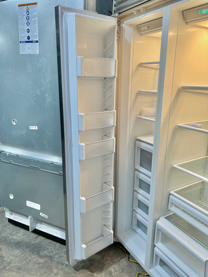 42 Inch Subzero 642/S Built In Stainless Steel Side By Side Refrigerator  Ice Maker  444268