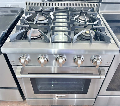 Thor Kitchen HRG3080U Gas Range Convection Oven Heavy Duty Grates , Stainless Steel , 30 Inch  , 373763