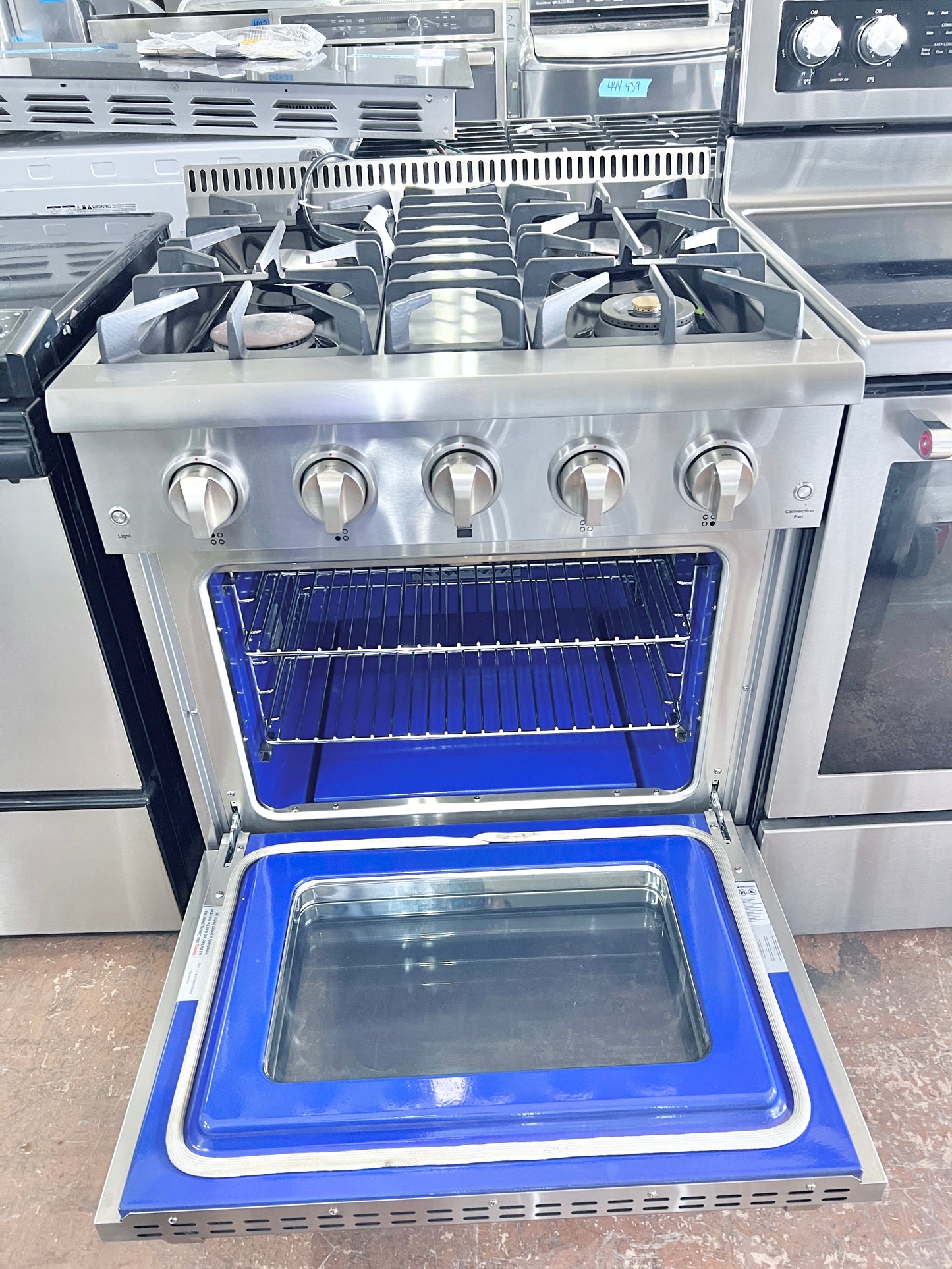 Thor Kitchen HRG3080U Gas Range Convection Oven Heavy Duty Grates , Stainless Steel , 30 Inch  , 373763