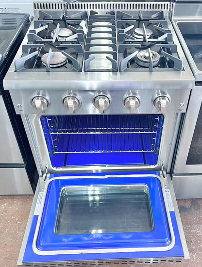 Thor Kitchen HRG3080U Gas Range Convection Oven Heavy Duty Grates , Stainless Steel , 30 Inch  , 373763