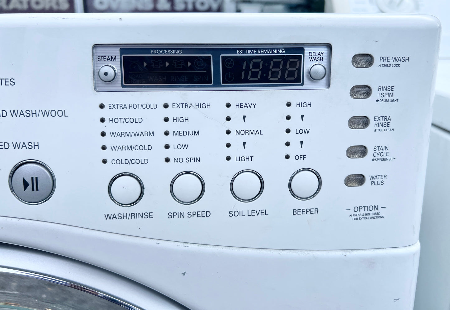 LG  WM2487HWM 27 Inch TROMM Front Load Washer 4.0 cu. ft., 9 Wash Cycles , SteamFresh Technology, White