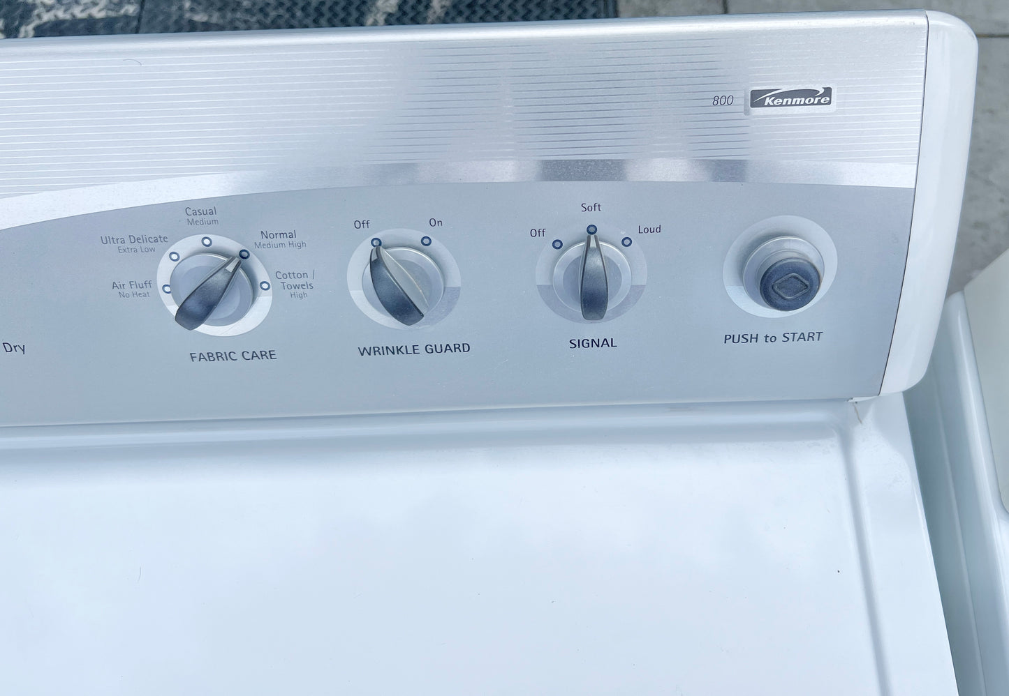 Kenmore 27 Inch Electric Front Load Electric Dryer , 110.69822801 , White , 373767