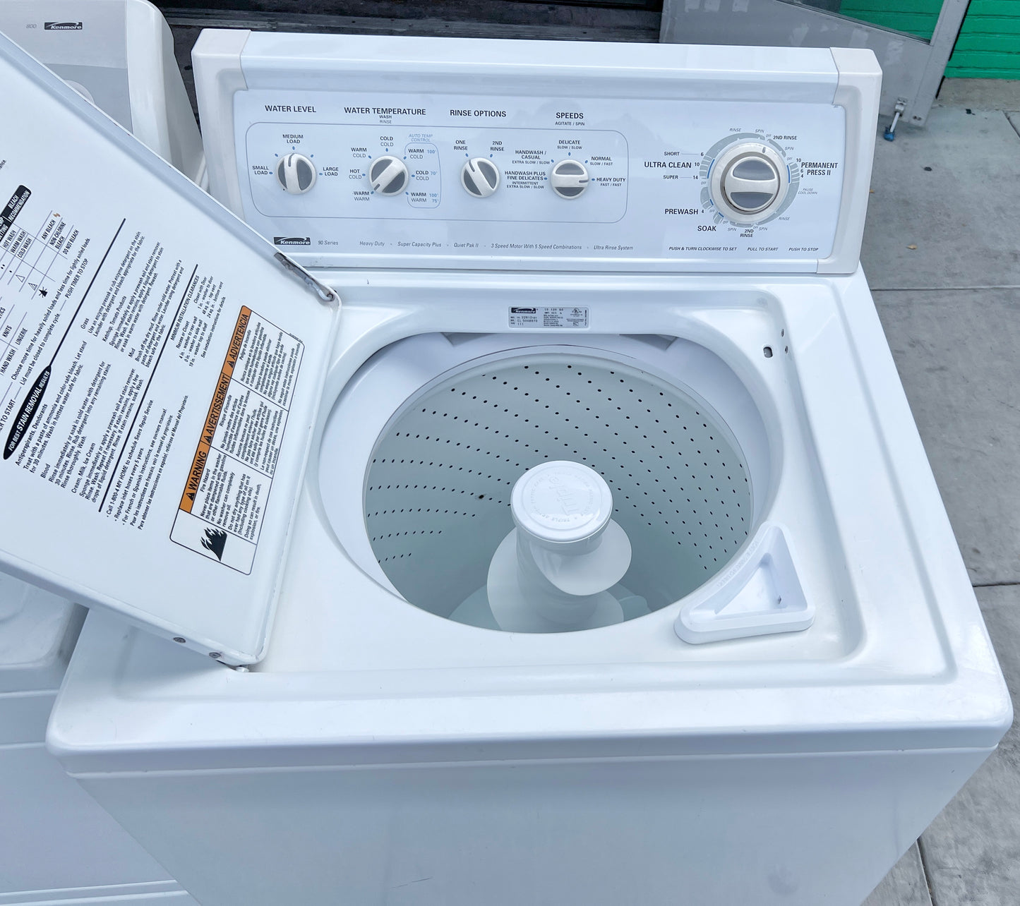 Kenmore 27 Inch Top Load Washer Machine Heavy Duty Transmission , White , 110.22912101, 373768