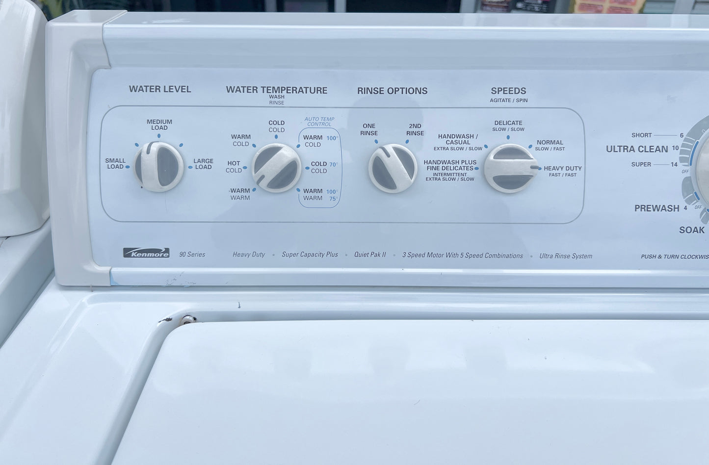 Kenmore 27 Inch Top Load Washer Machine Heavy Duty Transmission , White , 110.22912101, 373768