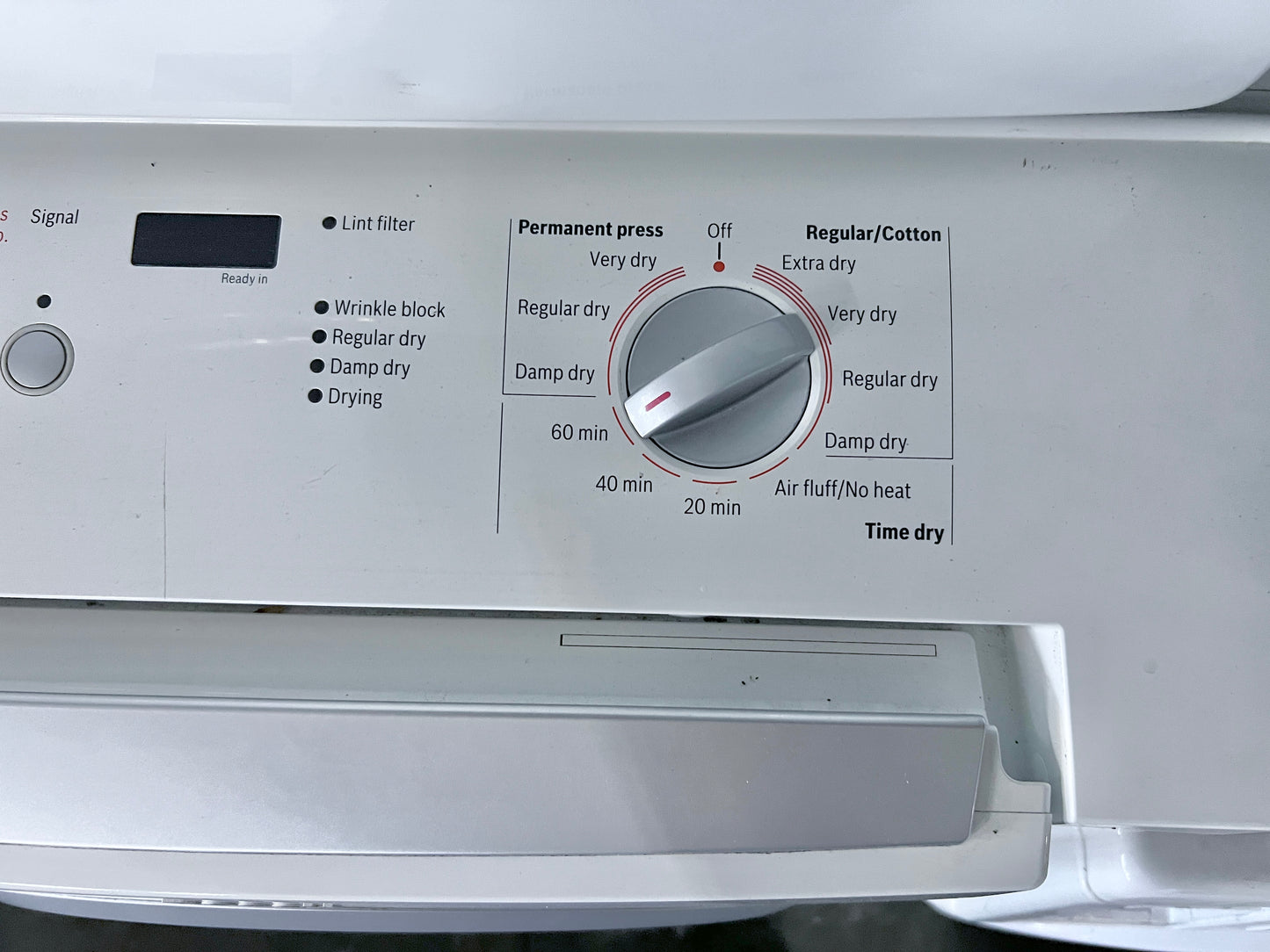 Bosch Nexxt DLX Series  WTMC4321US 27 Inch Electric Dryer 6.7 cu. ft., 11 Drying Cycles, LED Display , 888440
