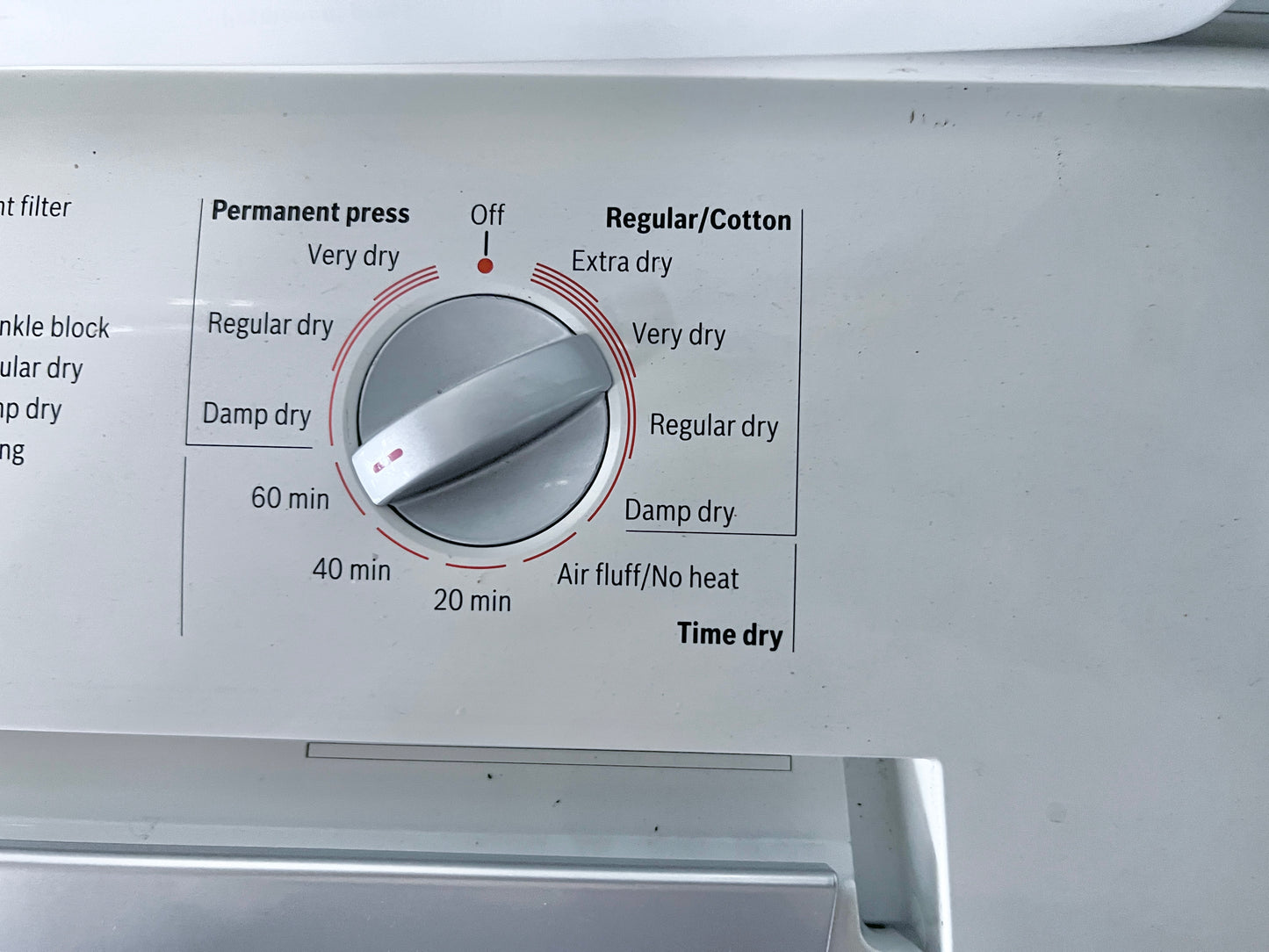 Bosch Nexxt DLX Series  WTMC4321US 27 Inch Electric Dryer 6.7 cu. ft., 11 Drying Cycles, LED Display , 888440