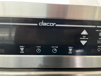 Dacor Millennia MCD230S 30 Inch Double Electric Wall Oven 3.9 cu. ft. Self Cleaning Convection Ovens, Safety Lockout and Delay Timed Cooking: Stainless Steel , 369386