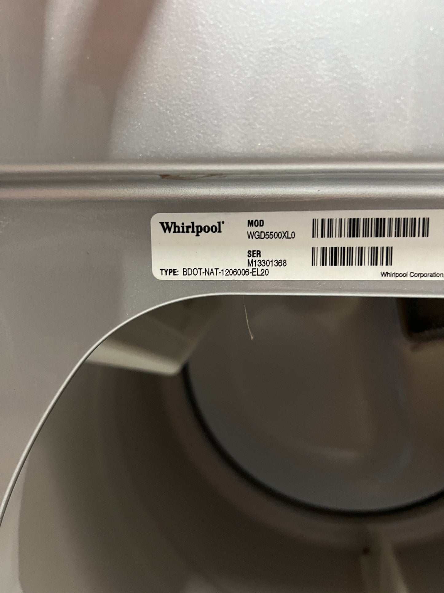 Whirlpool Cabrio Gas Dryer In Stainless Steel, WGD5500XL0, 999692