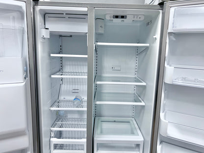 Kitchenaid 36 Inch Full Size Side By Side Refrigerator , Water Ice Dispenser , Stainless Steel , 24.5 Cu Ft  , KSCS25FVMS03, 373771