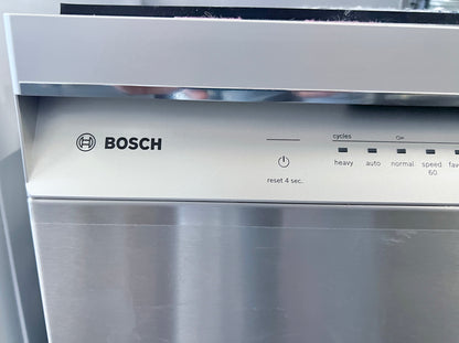 Bosch 300 Series  SHE53C85N Full Console Built-In Smart Dishwasher Standard 3rd Rack, 46 dBA,  Stainless Steel , 24 Inch , 373775