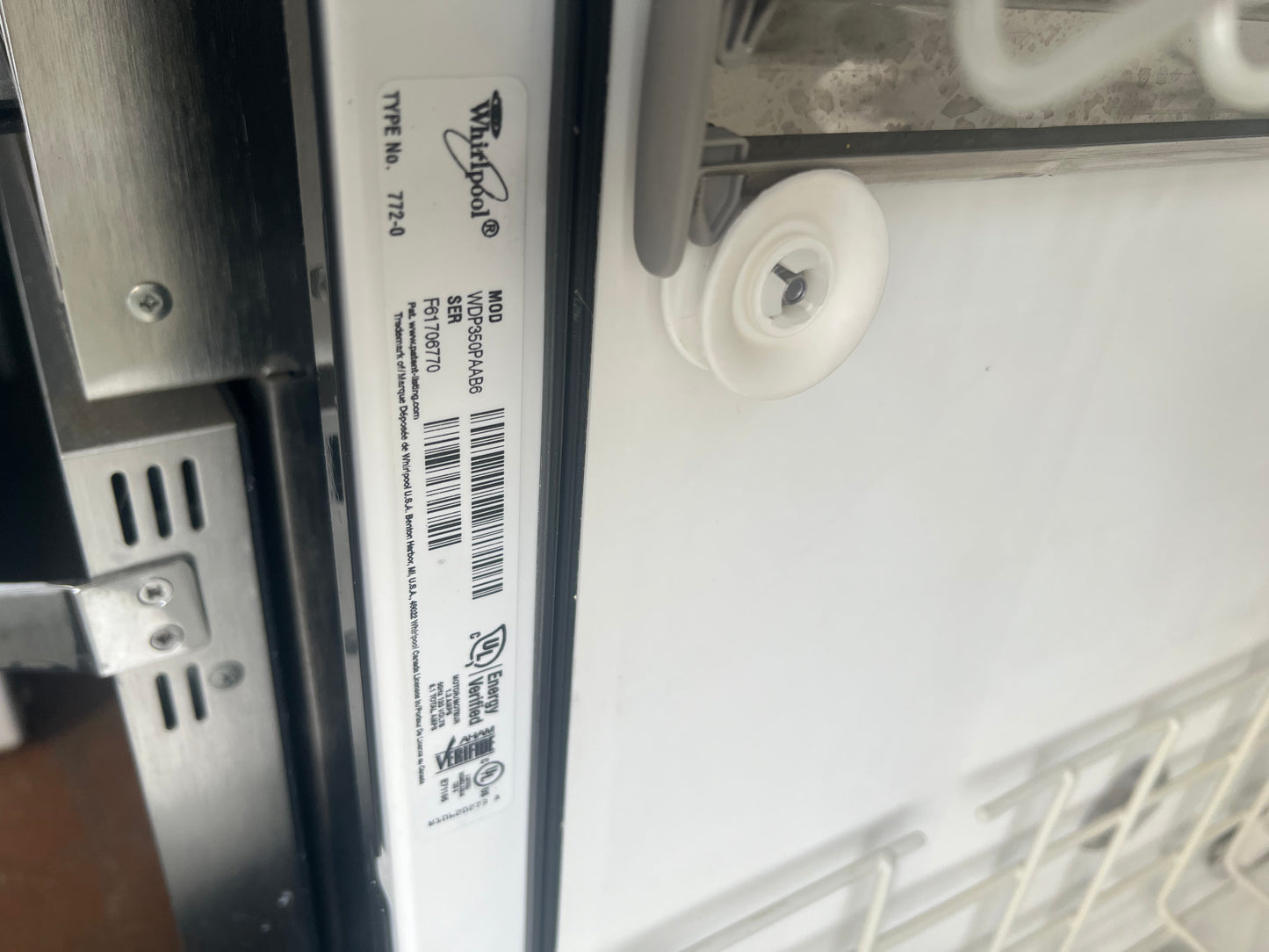 24 Inch Whirlpool Portable Dishwasher In Black WDP350PAAB6, 444289