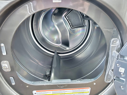 GE   4.8 cu. ft. Front Load Washer and Dryer Set  Metallic Carbon GFWR4805FMC  GFDR485GFMC 28 Inch 8.3 cu. ft. Gas Dryer , Steam, Built-In Pedestal, ADA, 444176
