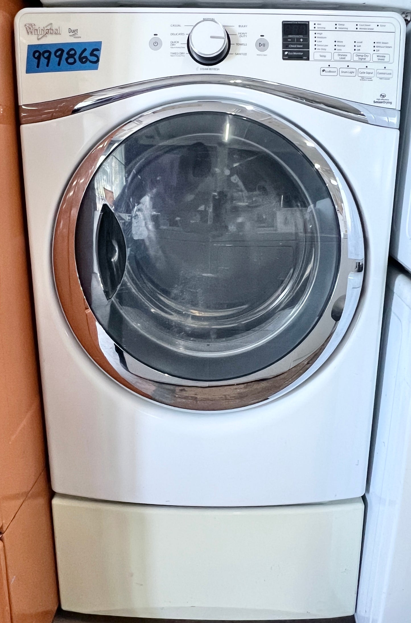 Whirlpool Duet 蒸汽前置式電動烘乾機，白色，WED95HEDW0，999865