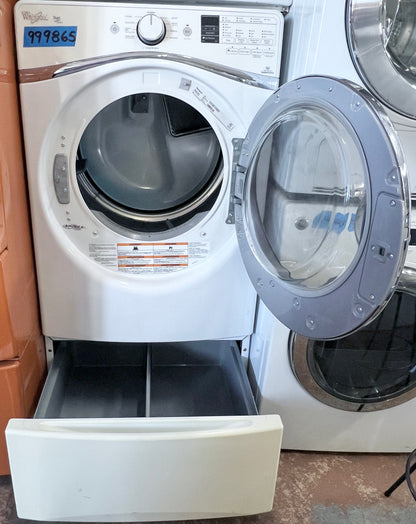 Whirlpool Duet 蒸汽前置式電動烘乾機，白色，WED95HEDW0，999865