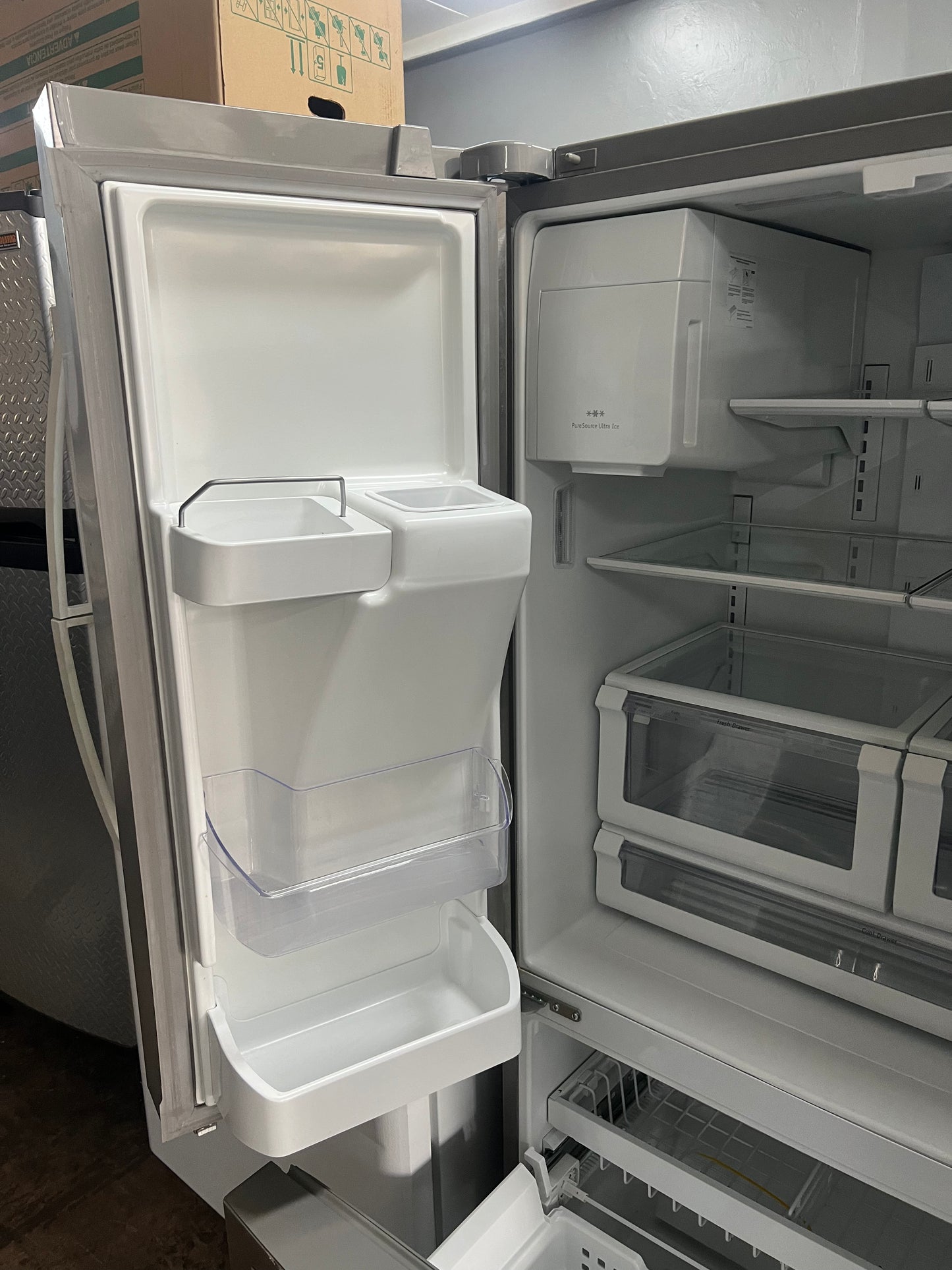 36 Inch Frigidaire French Door Counter Depth Refrigerator In Stainless Steel, FFHD2250TS3, 444277