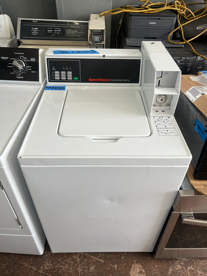Speed Queen Commercial Top Load Washer In White With Coin box, 444283