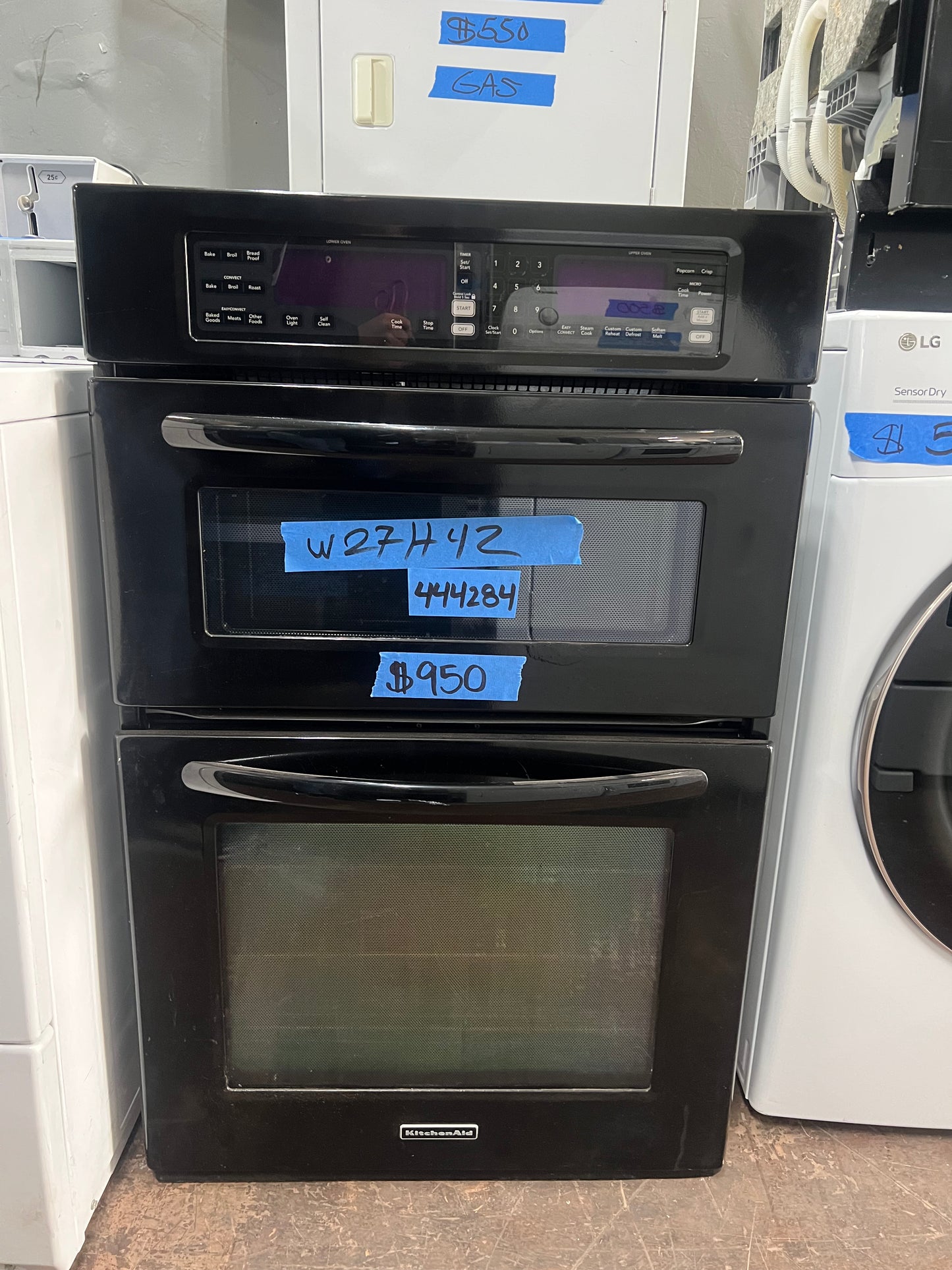 27 Inch Kitchenaid Microwave Oven Combo In Black, KEMS378SBL04, 444284