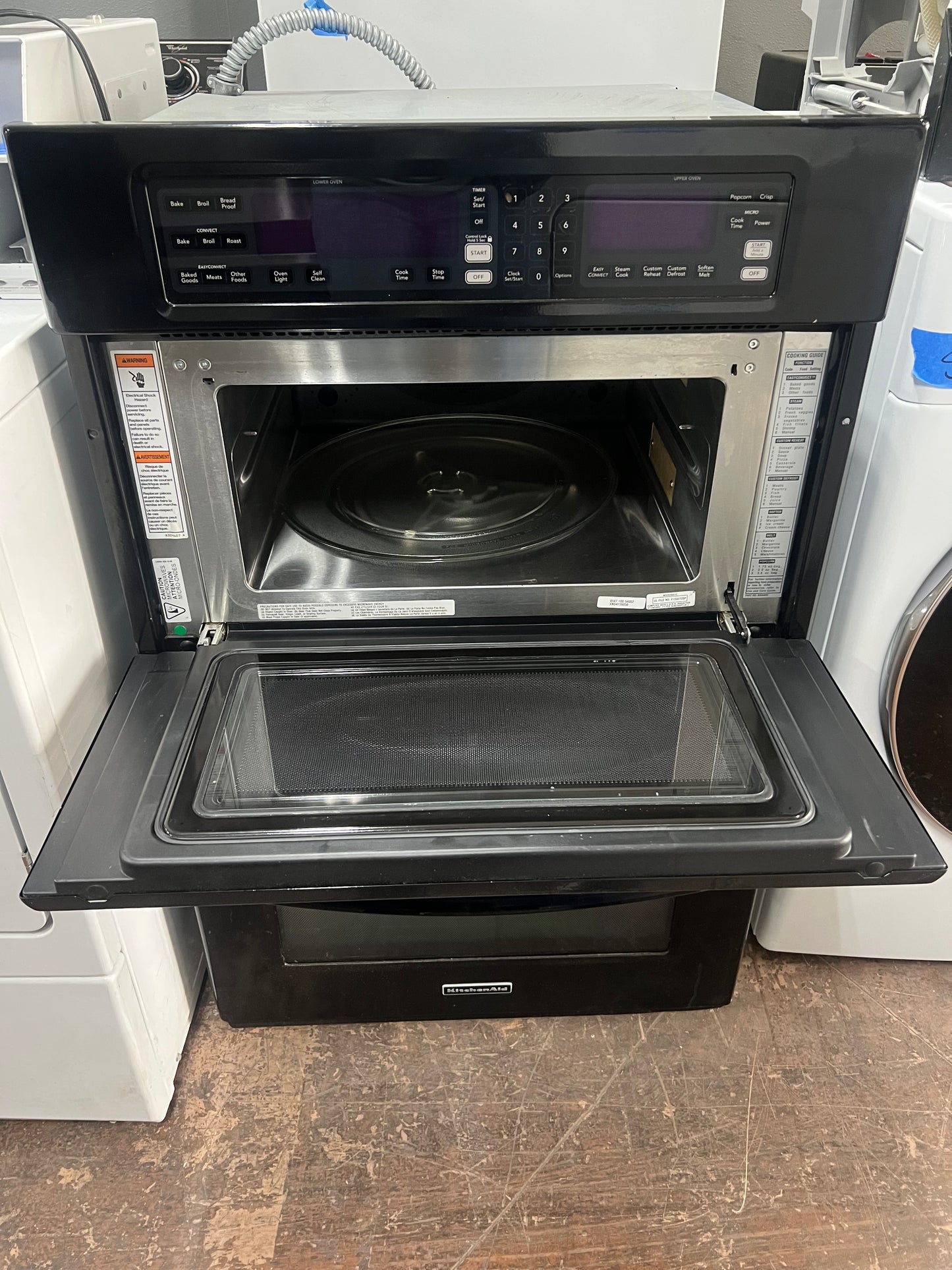 27 Inch Kitchenaid Microwave Oven Combo In Black, KEMS378SBL04, 444284