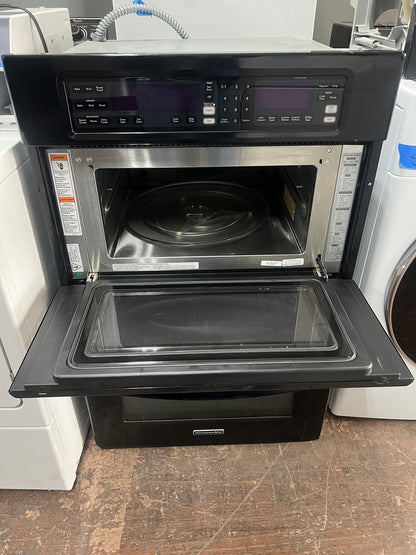 27 Inch Kitchenaid Microwave Oven Combo In Black, KEMS378SBL04, 444284