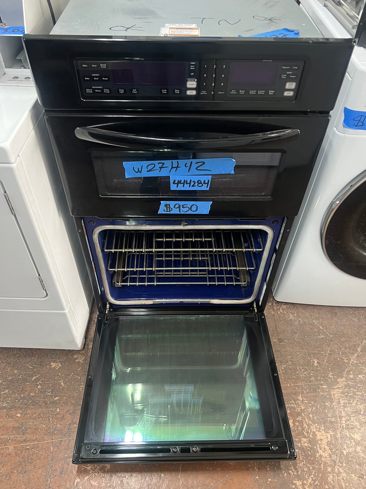 27 Inch Kitchenaid Microwave Oven Combo In Black, KEMS378SBL04, 444284