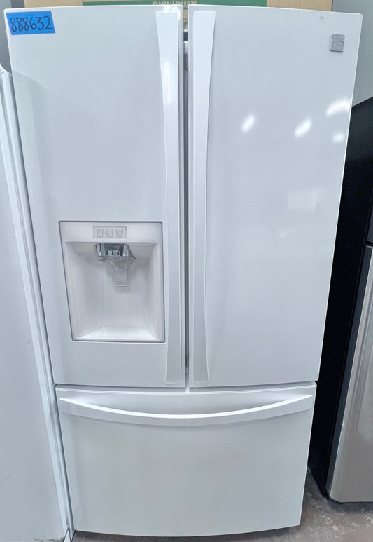 Kenmore Elite White French Door Refrigerator 30 Cu Ft  Water Ice Full Size White 795.74022.410 ,74022 36 inch  888632