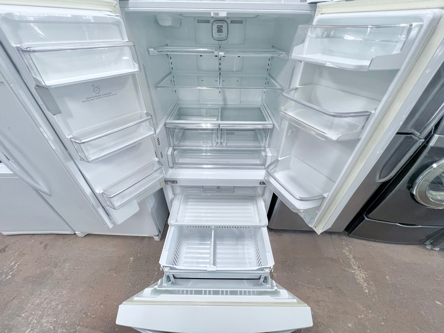 Kenmore Elite White French Door Refrigerator 30 Cu Ft  Water Ice Full Size White 795.74022.410 ,74022 36 inch  888632