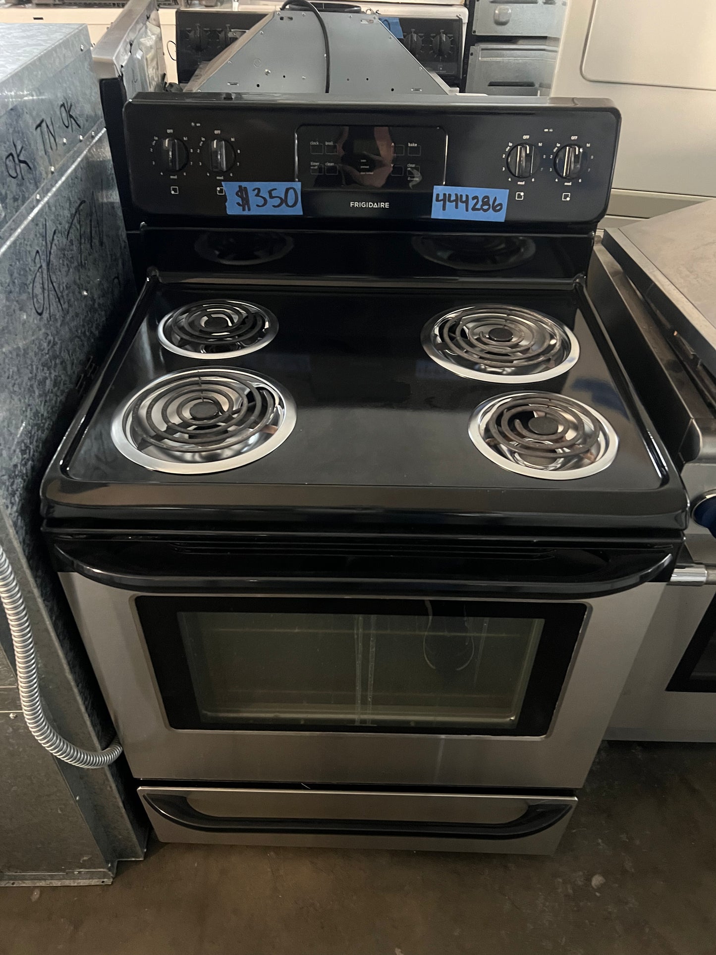 30 Frigidaire Electric Coil Burner Top Range In Black, FFEF3015LSM, 444286