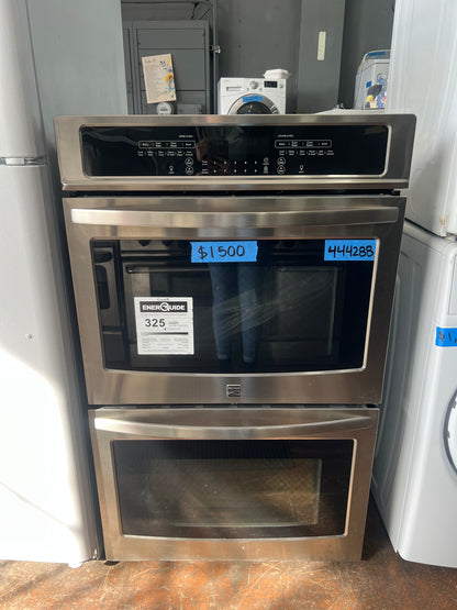 30 Kenmore Double Wall Oven In Stainless Steel With Convection Oven, Open Box, 790.49533312, 444288