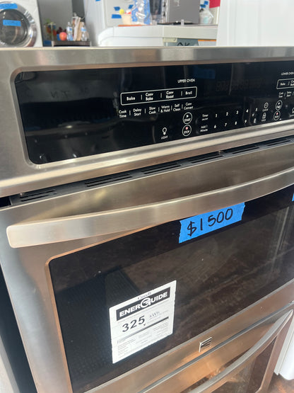 30 Kenmore Double Wall Oven In Stainless Steel With Convection Oven, Open Box, 790.49533312, 444288