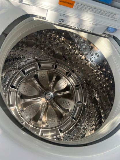 LG Side By Side Top Load Washer & Electric Dryer In White, DLEX5170W, 444290