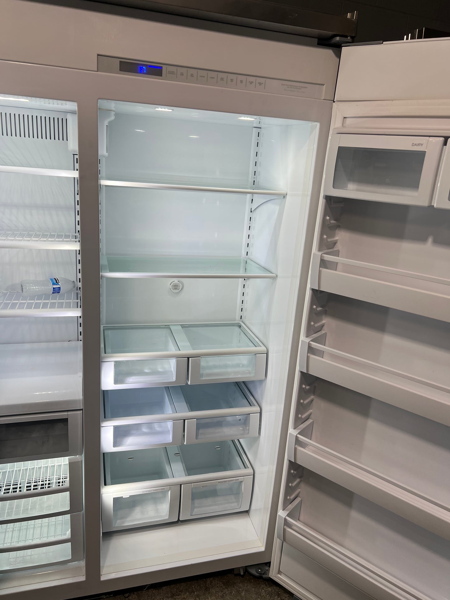 48" Viking Side By Side Built-In Refrigerator In Stainless Steel, Open Box, 444293