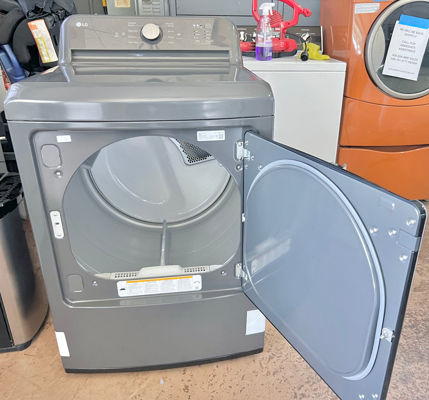 LG DLG6101M  Gas Dryer 7.3 cu ft, Energy Star  , Special 7 Months Warranty   373801