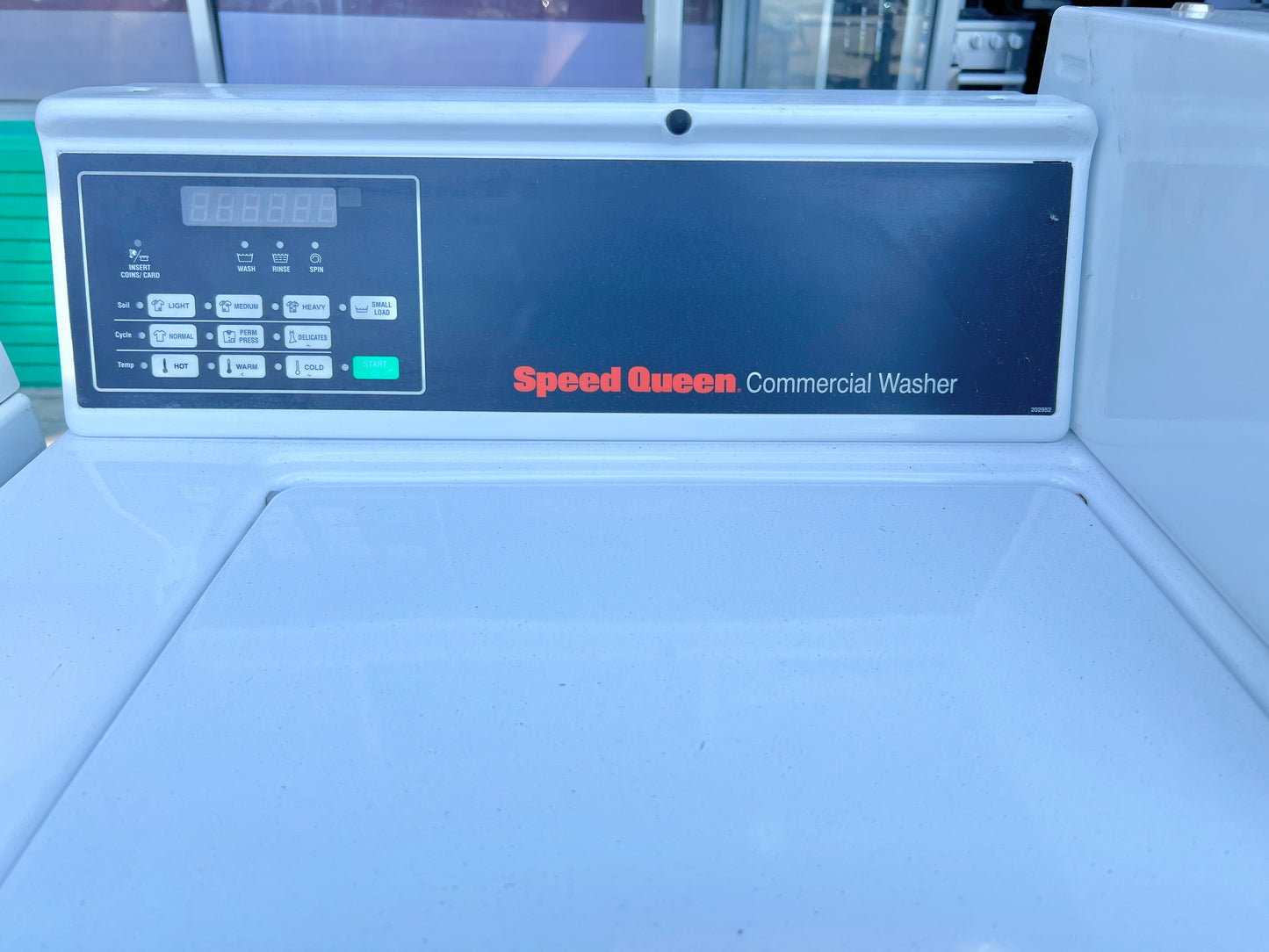 Speed Queen Commercial Coin Operated Washer Machine , Coin Drop , White , 373803