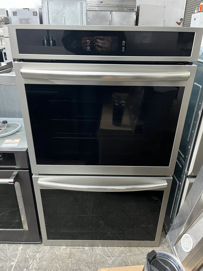 Frigidaire Gallery Series GCWD3067AF 30 Inch Double Electric Wall Oven , Air Fry, 10.6 Cu.Ft. Capacity, Total Convection, Self Clean, No Pre Heat, Steam Bake, Temperature Probe, Glide Rack,Control Lock, Star-K,Stainless Steel , 369440