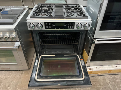 JennAir JGS8860BDP 30 Inch Pro Style Slide In Gas Range 4 Sealed Burners, 16,000 BTU Power Burner, 4.5 cu. ft. MultiMode Convection Oven , Warming Drawer, 888156