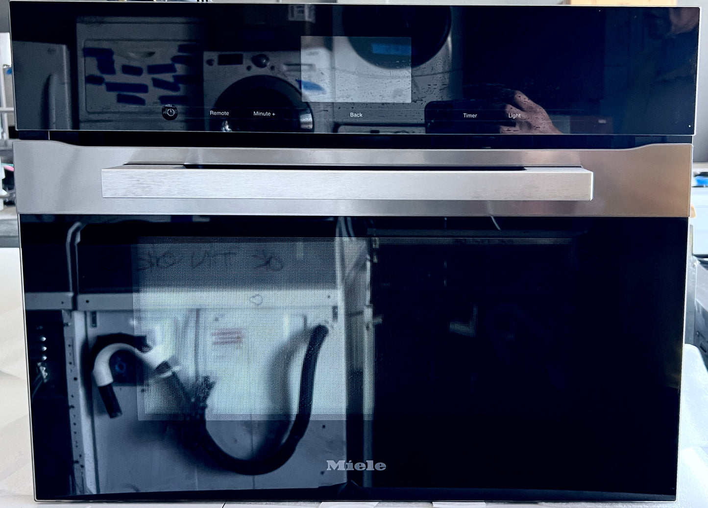 Miele H7640BM 23.5 Inch Built In Microwave Speed Oven  , Convection Bake , Convection Broil , Auto Roast , Defrost , 373806