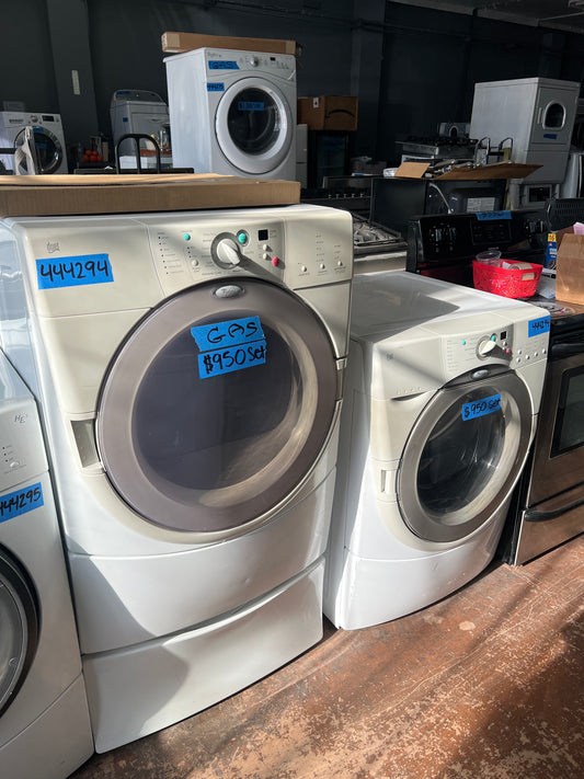 Whirlpool Duet Front Load Washer & Gas Dryer Set, GHW9150PW0, GGW9200LW0, 444294