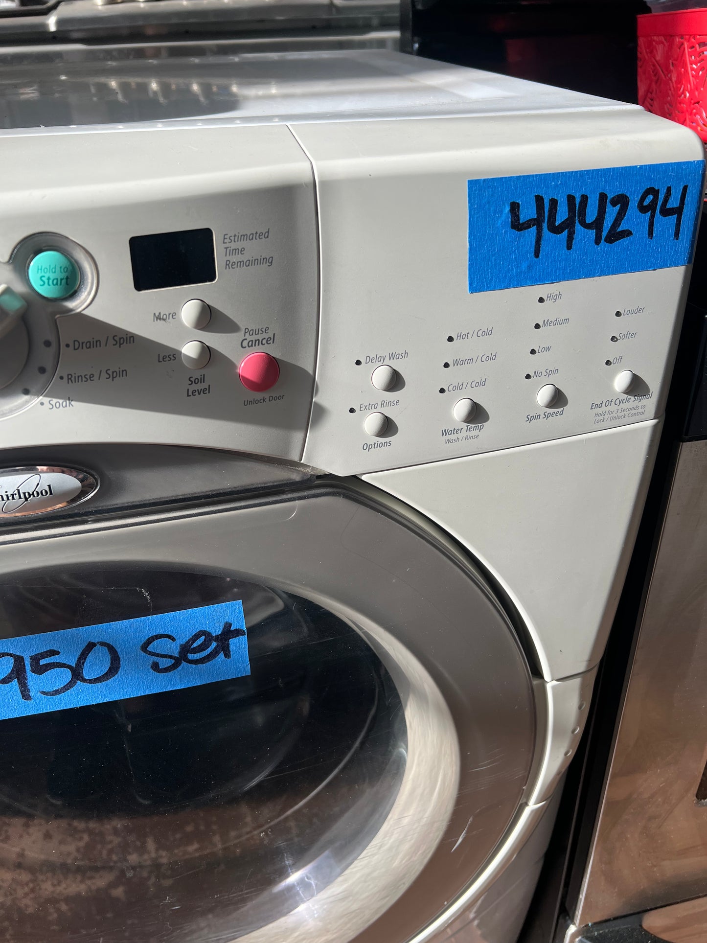 Whirlpool Duet Front Load Washer & Gas Dryer Set, GHW9150PW0, GGW9200LW0, 444294