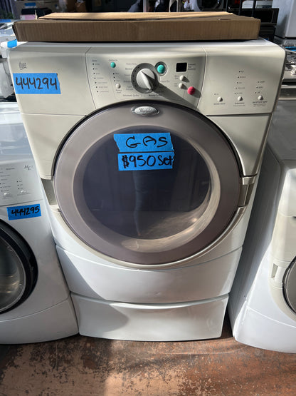 Whirlpool Duet Front Load Washer & Gas Dryer Set, GHW9150PW0, GGW9200LW0, 444294
