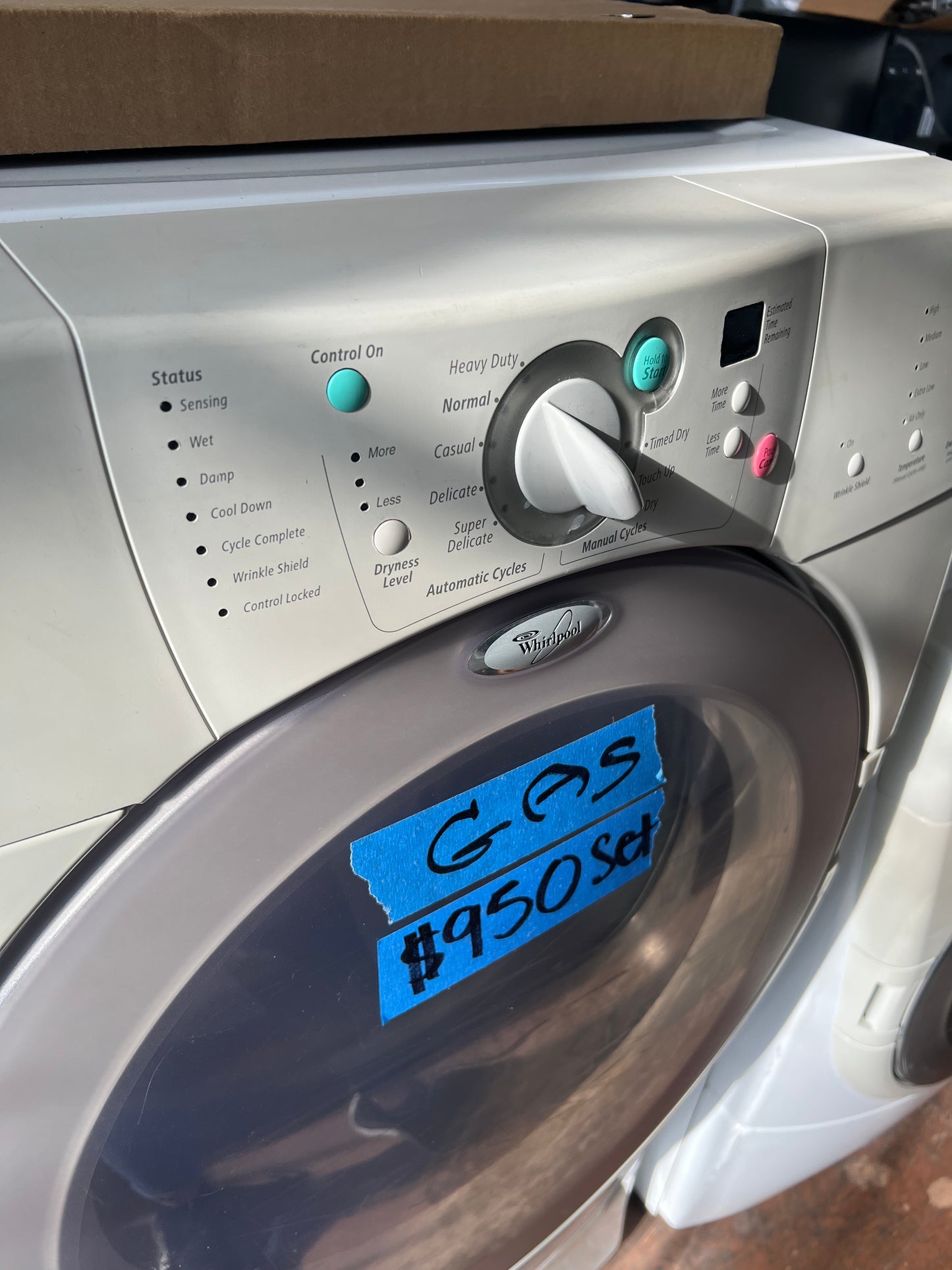 Whirlpool Duet Front Load Washer & Gas Dryer Set, GHW9150PW0, GGW9200LW0, 444294