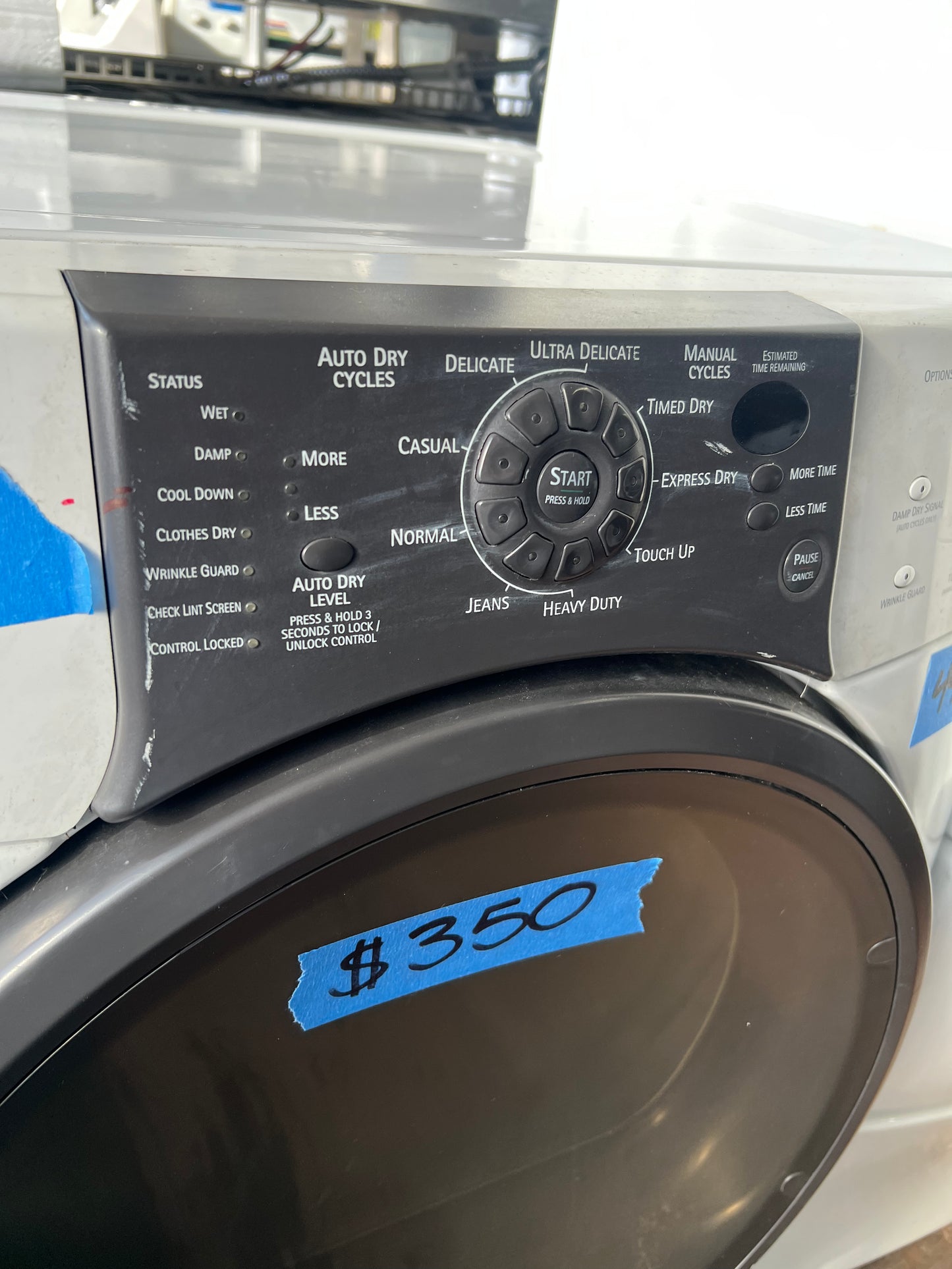 Kenmore Elite Gas Dryer In White, 110.94832201, 444295