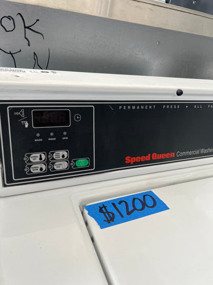 Speed Queen Commercial Top Load Washer In White, Coin Box, SWTT20WN, 444297