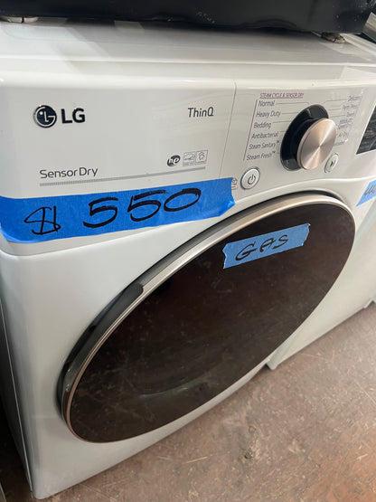 LG 7.4 Cu.Ft Gas Dryer In White, DLGX4001W, 444299