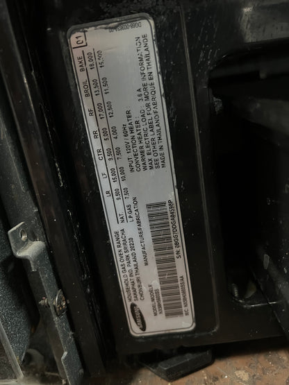 Samsung Gas Range Stainless Steel, 5 Burners, NX58H5600SS, 444301