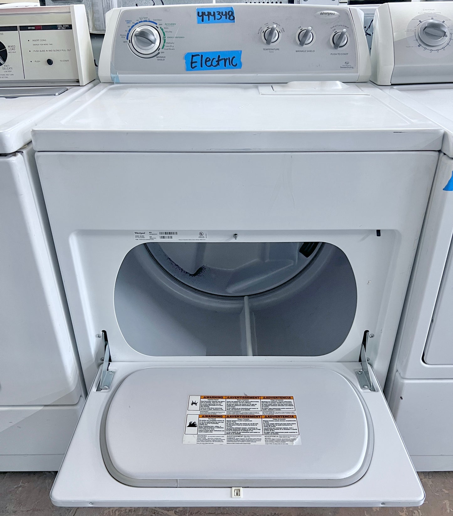 Whirlpool Front Load Electric Dryer Machine , White , WED4900XW , 444348