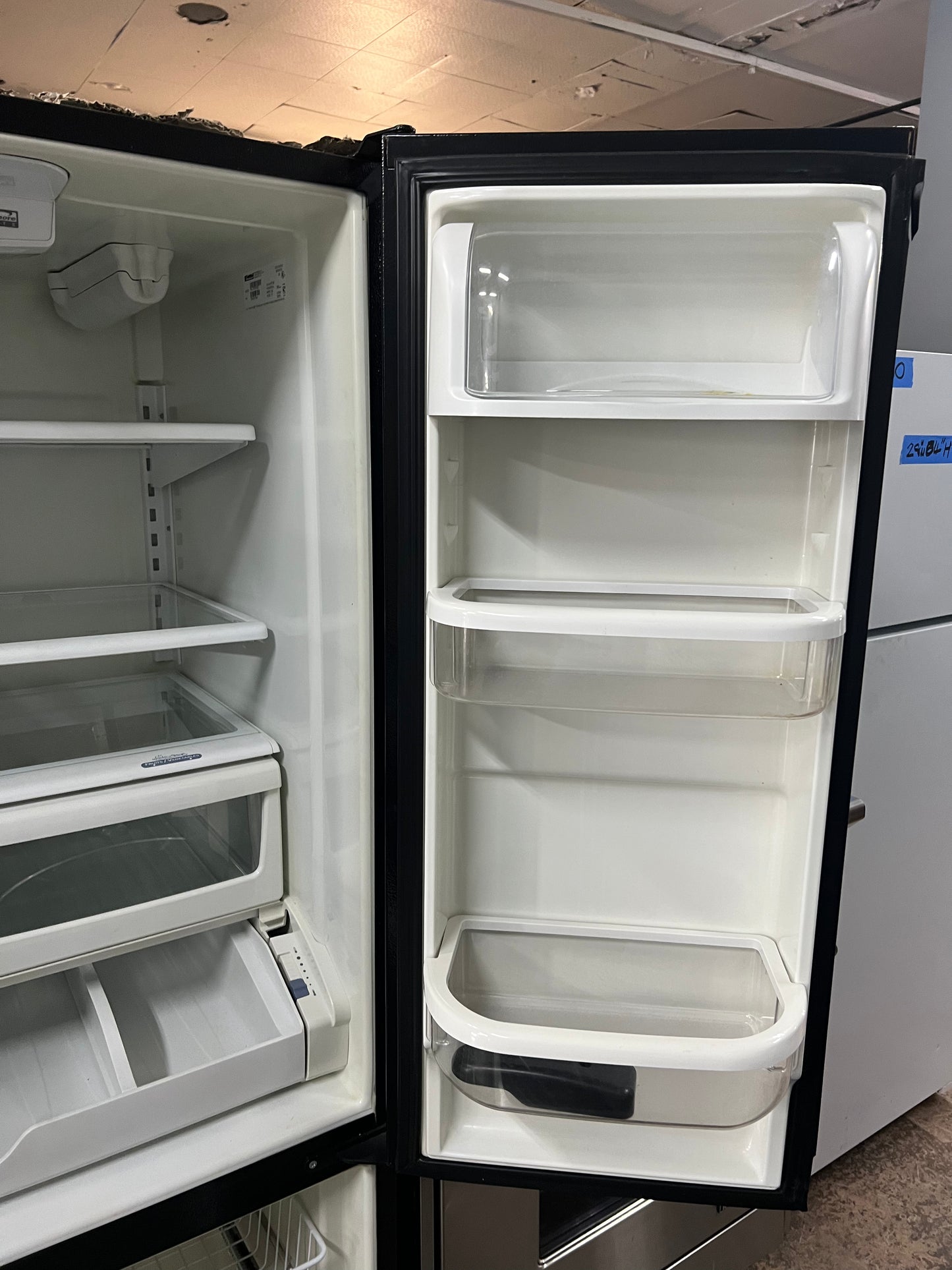 36 Kenmore French Door Refrigerator In black With Water Dispenser, 596.75529400, 444302