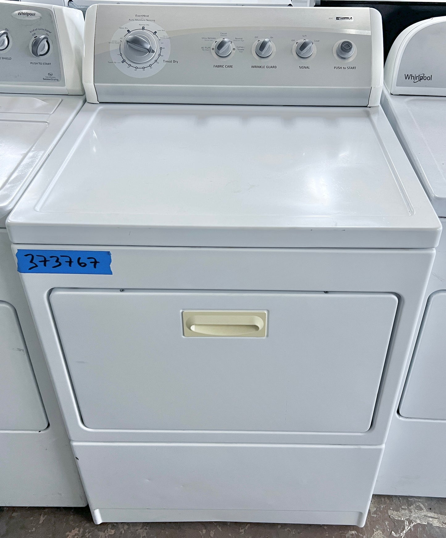 Kenmore 800 Series Electric Front Load Dryer Machine , White , 110.69822801 , 373767