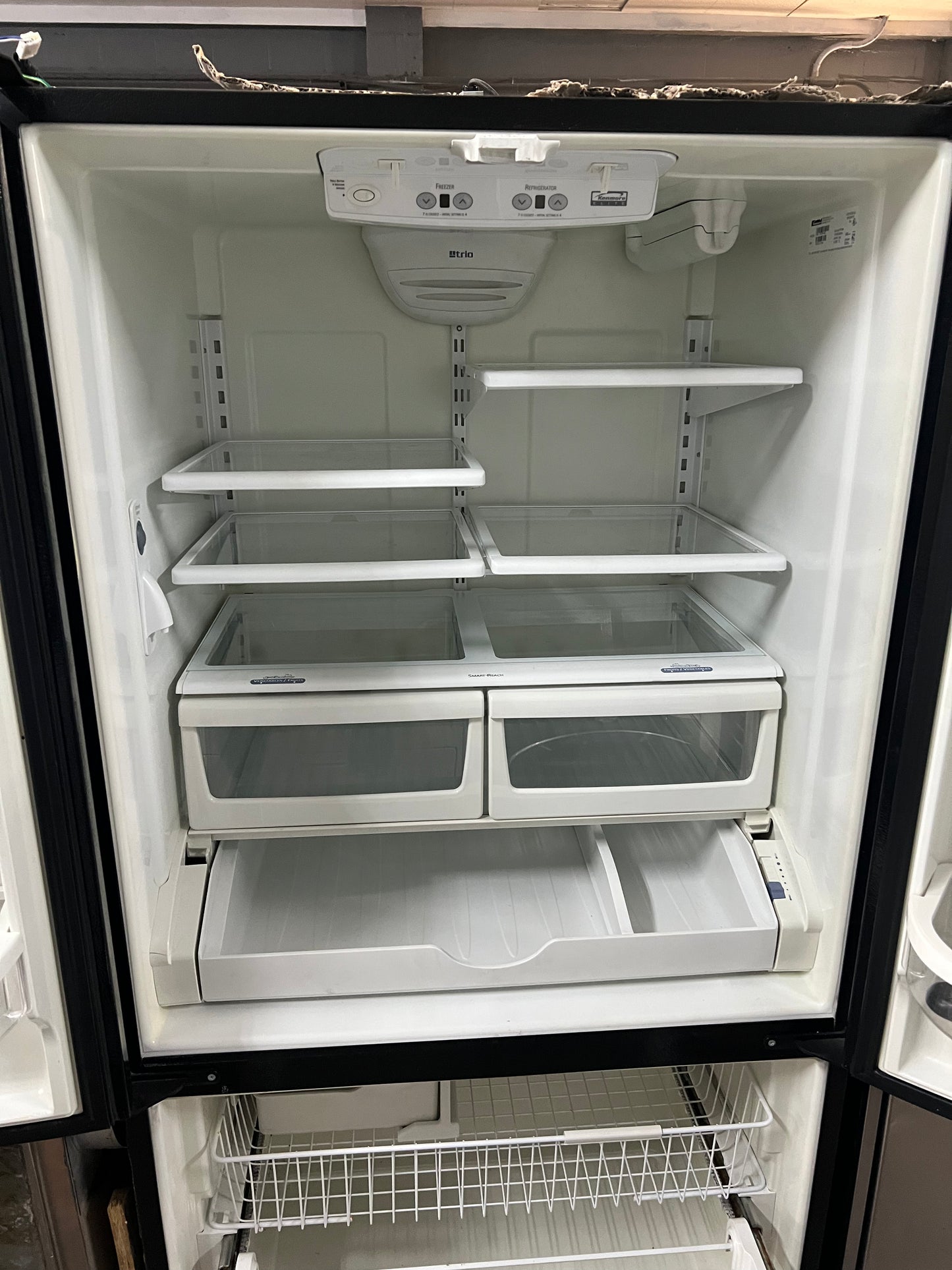 36 Kenmore French Door Refrigerator In black With Water Dispenser, 596.75529400, 444302