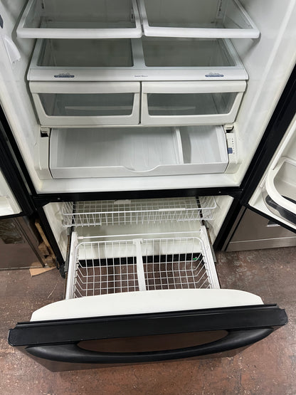 36 Kenmore French Door Refrigerator In black With Water Dispenser, 596.75529400, 444302